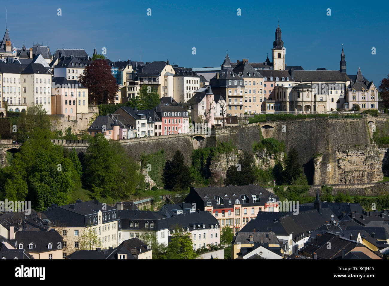 Luxembourg, Luxembourg Ville, Grund ville basse Banque D'Images