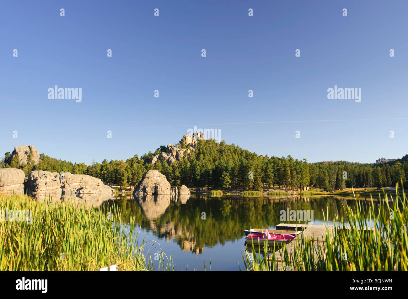 Sylvan Lake, Black Hills National Forest, Custer State Park, le Dakota du Sud Banque D'Images