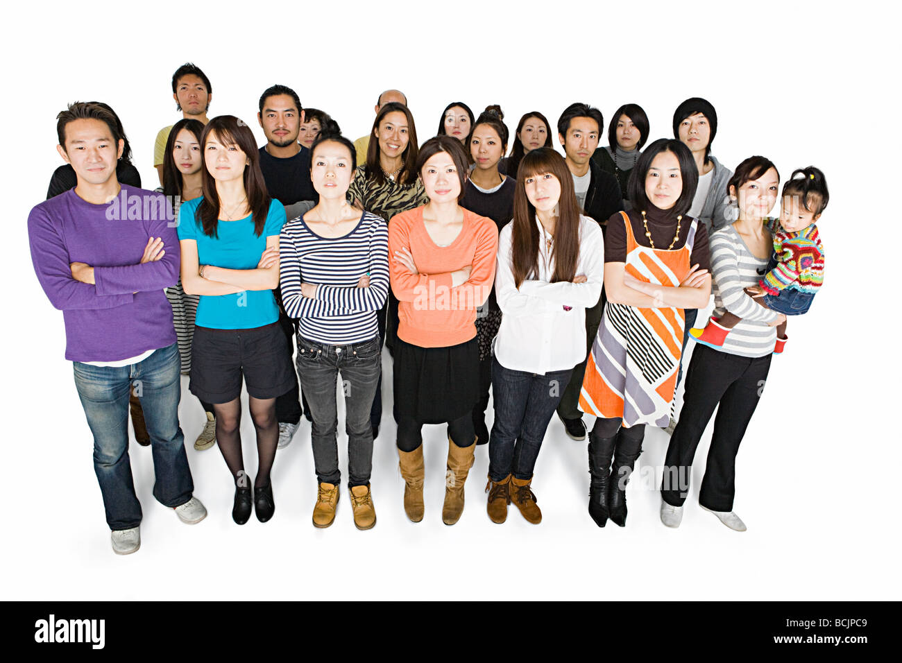 Grand groupe de personnes Banque D'Images