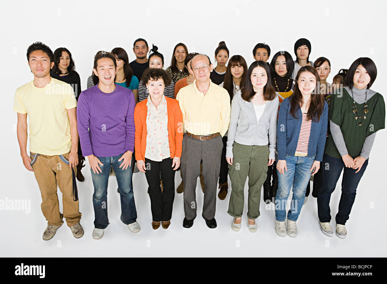 Grand groupe de personnes Banque D'Images