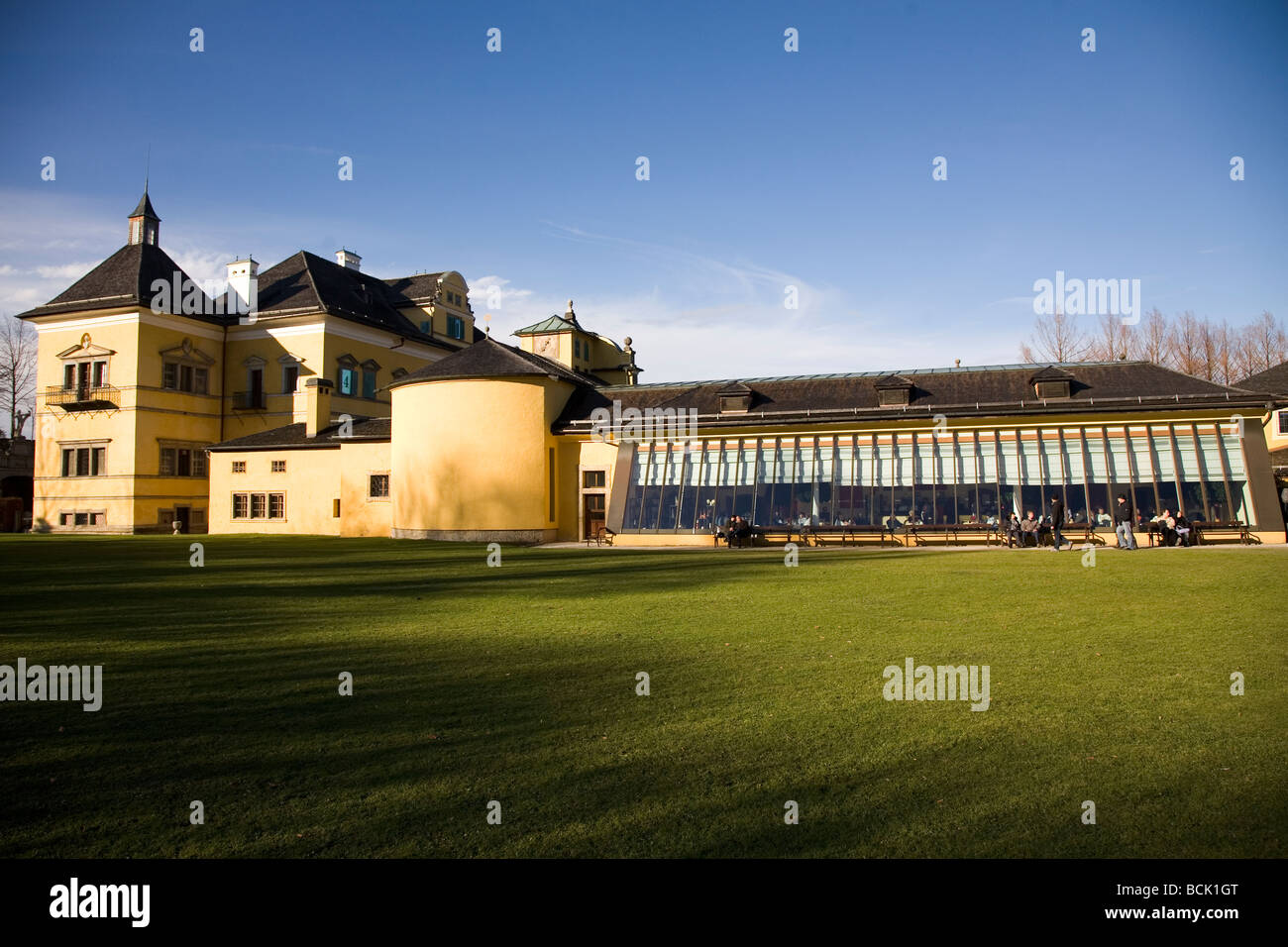 Schloss Hellbrunn à Salzbourg, Autriche. C'était le palais d'été de l'Archevêque Marcus Sitticus. Banque D'Images