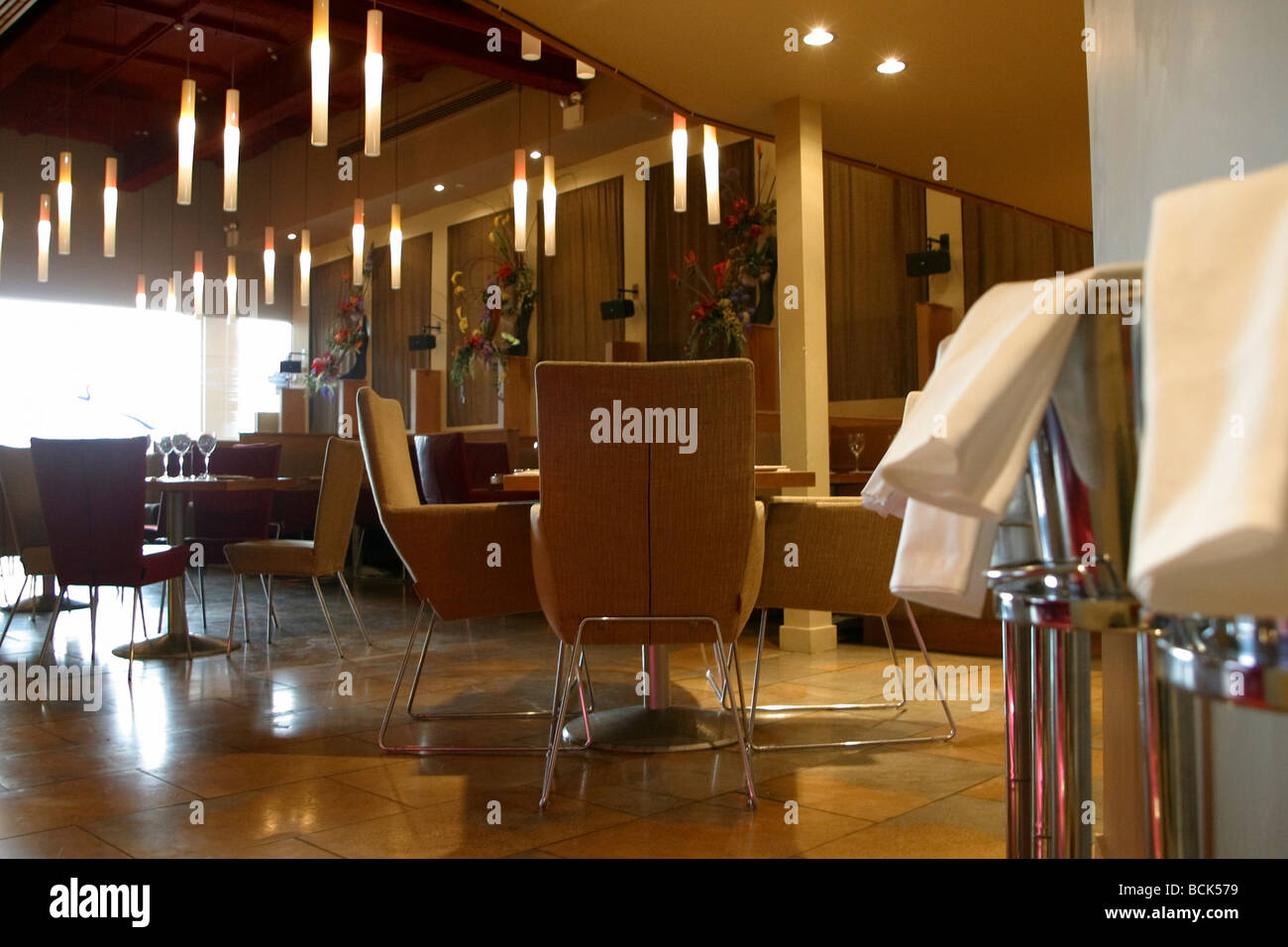 Cafe Lazeez indiens la dans la boîte aux lettres Banque D'Images