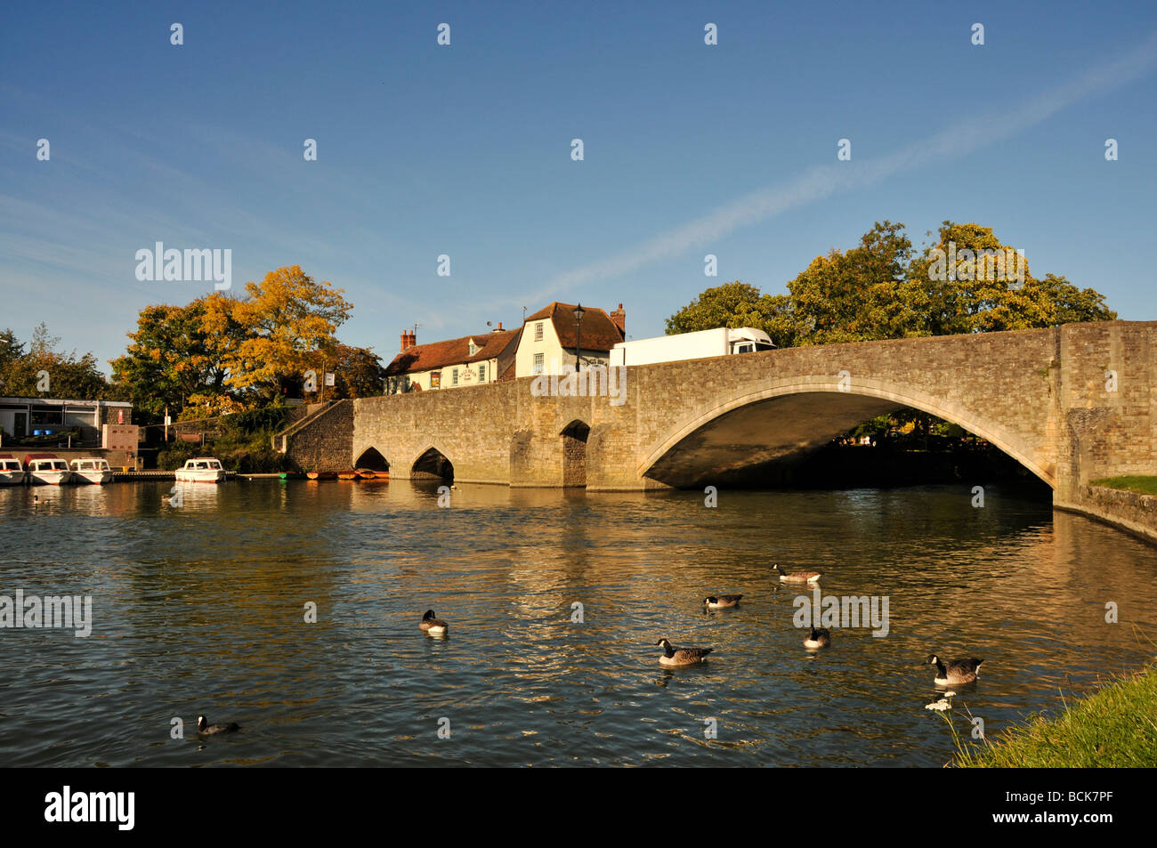 Abingdon, Thames River Banque D'Images