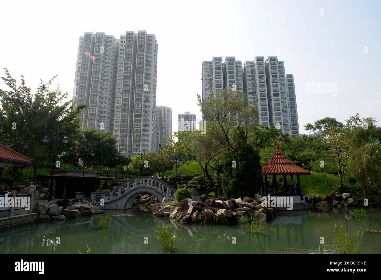 Chine Hong Kong et offres de logement public à Sha Tin Banque D'Images