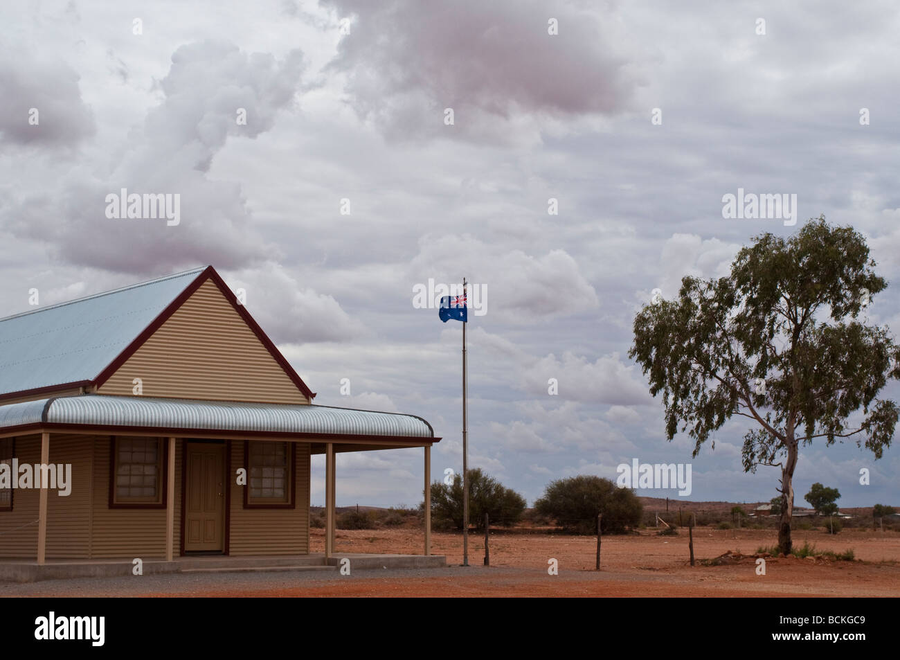 Ville déserte de Silverton , Australie Banque D'Images