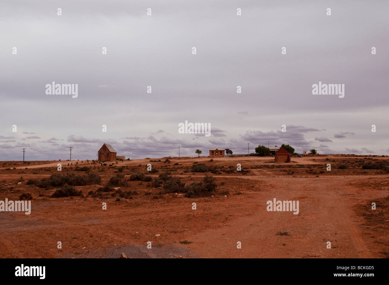 Ville déserte de Silverton , Australie Banque D'Images