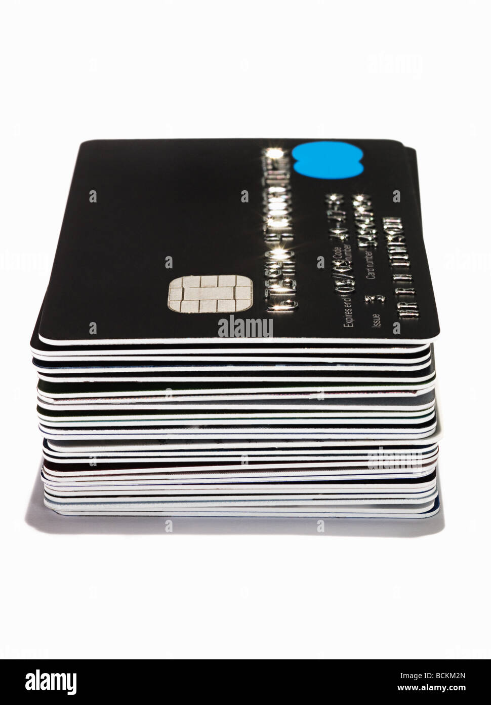 Pile de cartes de crédit Banque D'Images