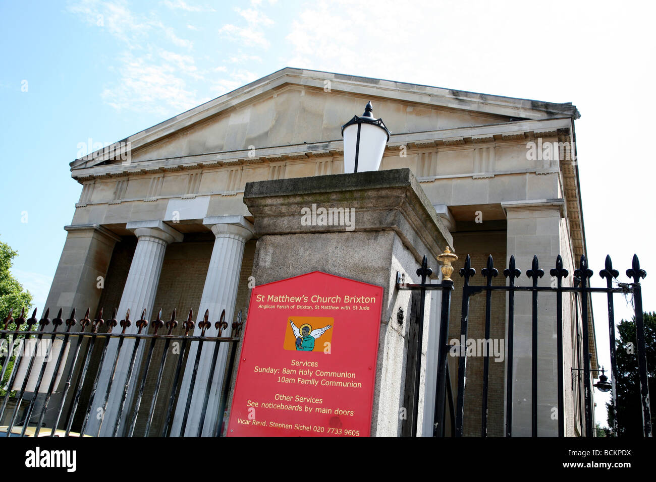 L'église saint Matthieu, Brixton, dans le sud de Londres Banque D'Images