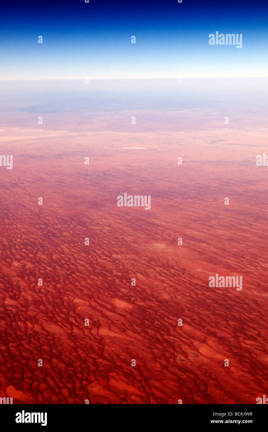 Vue aérienne de l'outback australien Banque D'Images