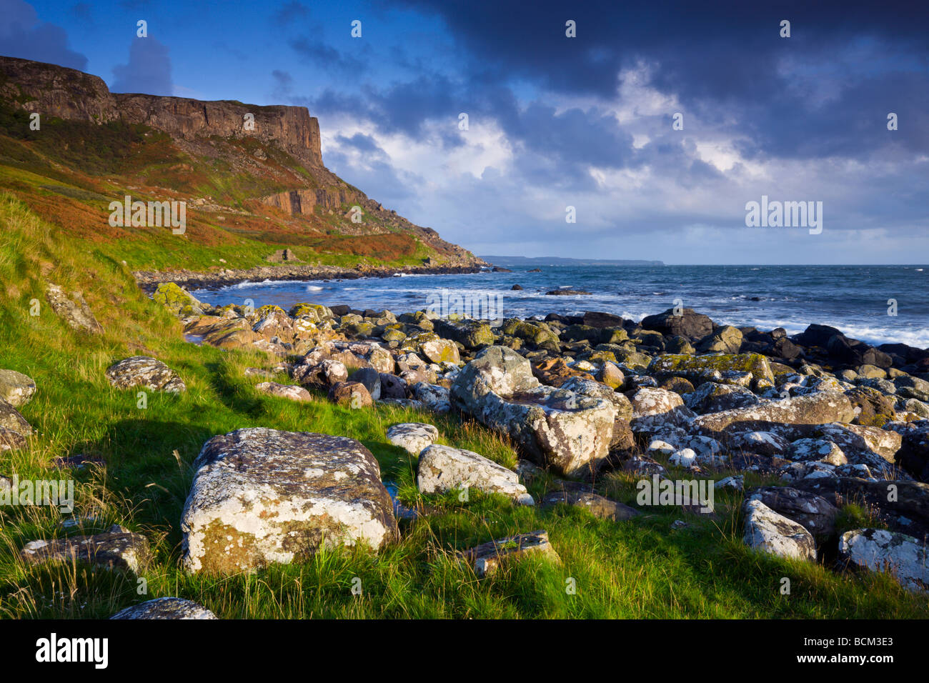 Murlough Bay et sa côte tête juste le comté d'Antrim en Irlande du Nord Septembre 2008 Banque D'Images