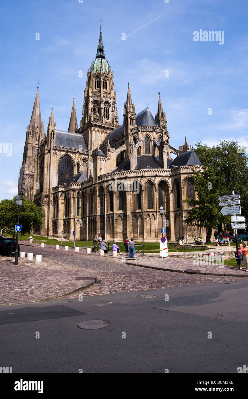 Cathédrale de Bayeux Banque D'Images