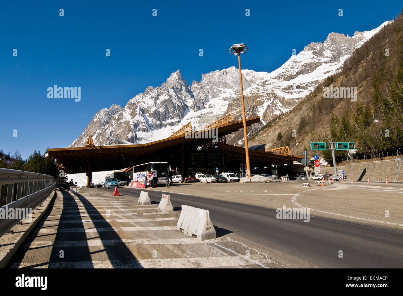 Tunnel du Mont Blanc Aosta Italie Banque D'Images