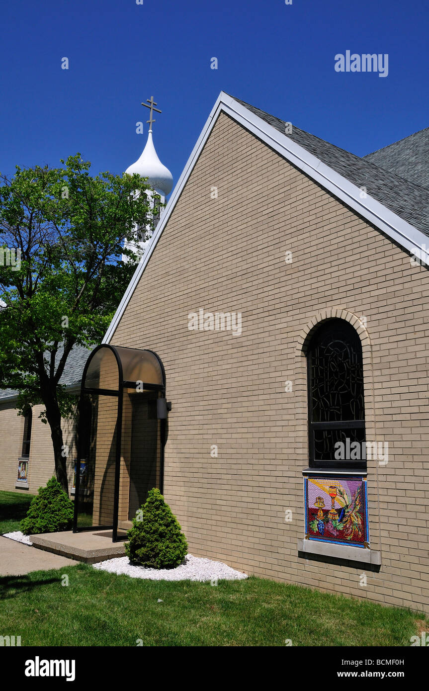 St Mary s'Église catholique byzantine à Marblehead en Ohio Banque D'Images