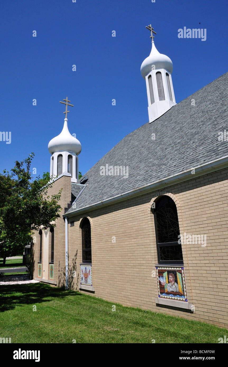 St Mary s'Église catholique byzantine à Marblehead en Ohio Banque D'Images
