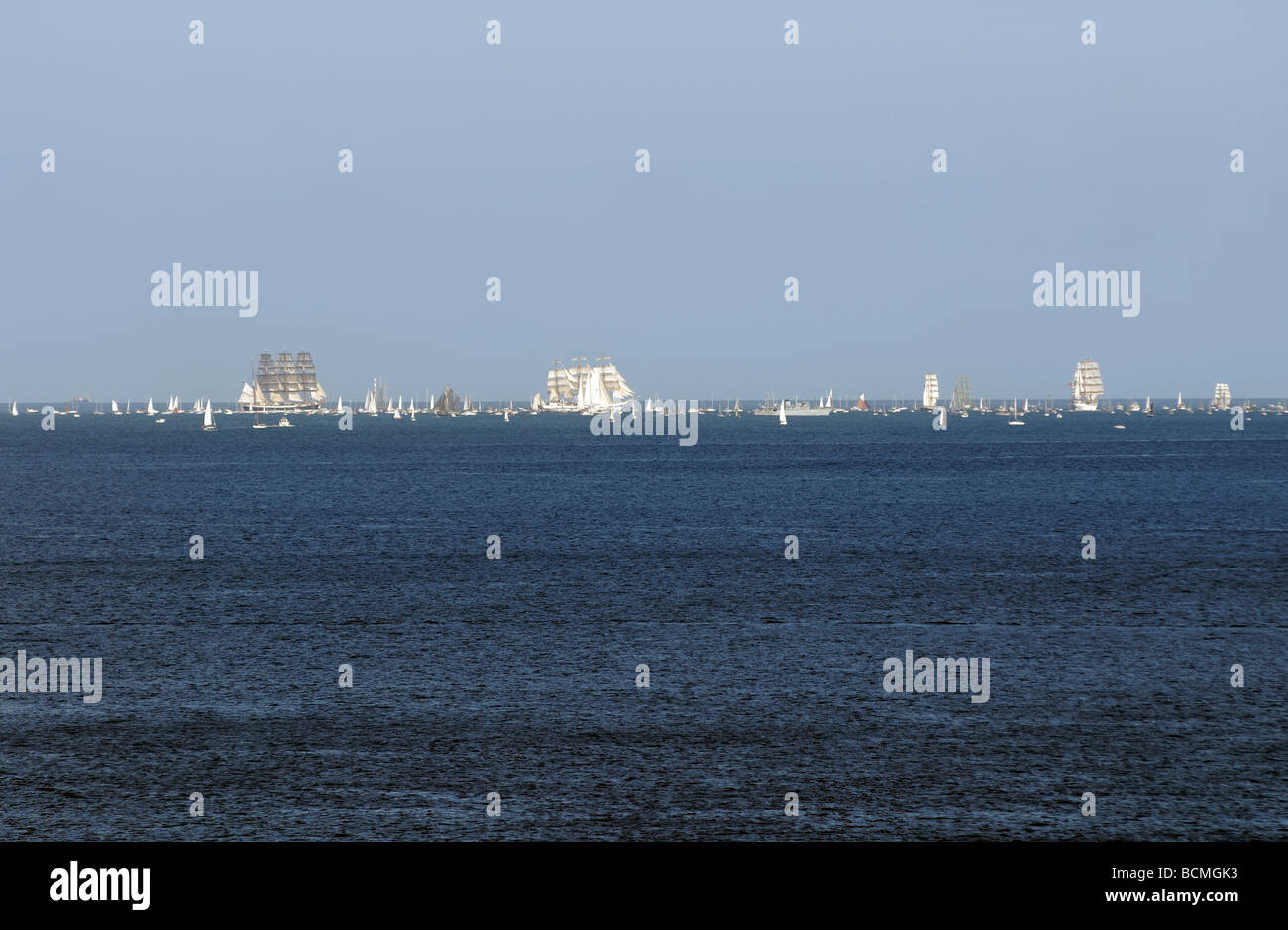 Course des grands voiliers 2008 Cornwall Falmouth Banque D'Images