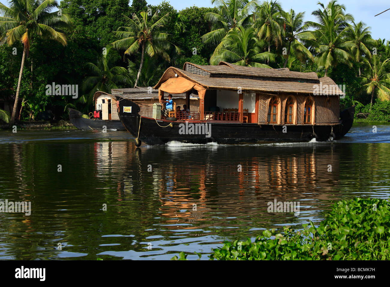 House boat à Alleppy Banque D'Images