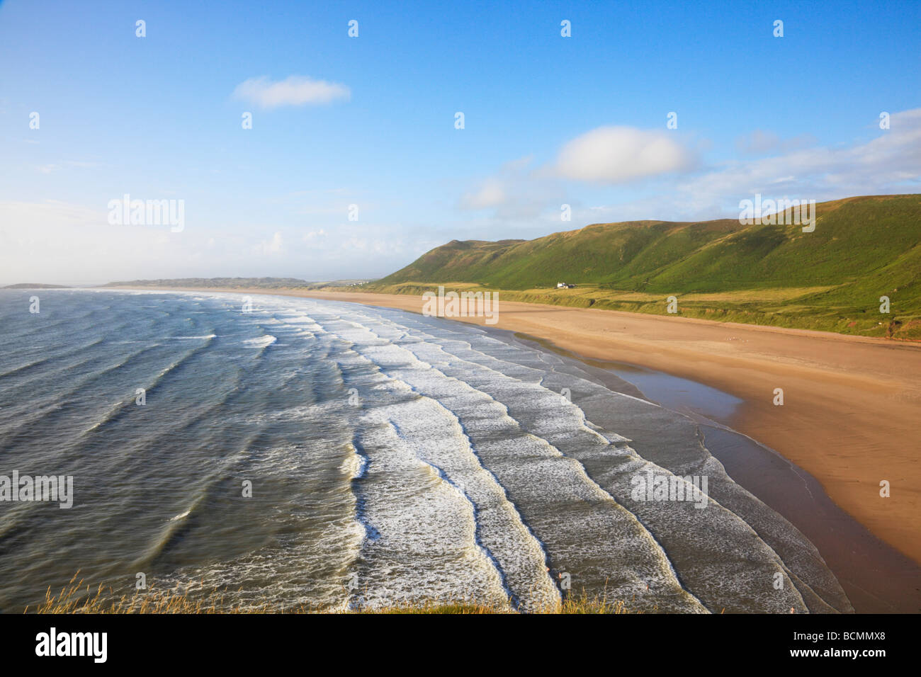 Rhossili Bay sur la péninsule de Gower, Swansea, pays de Galles Banque D'Images