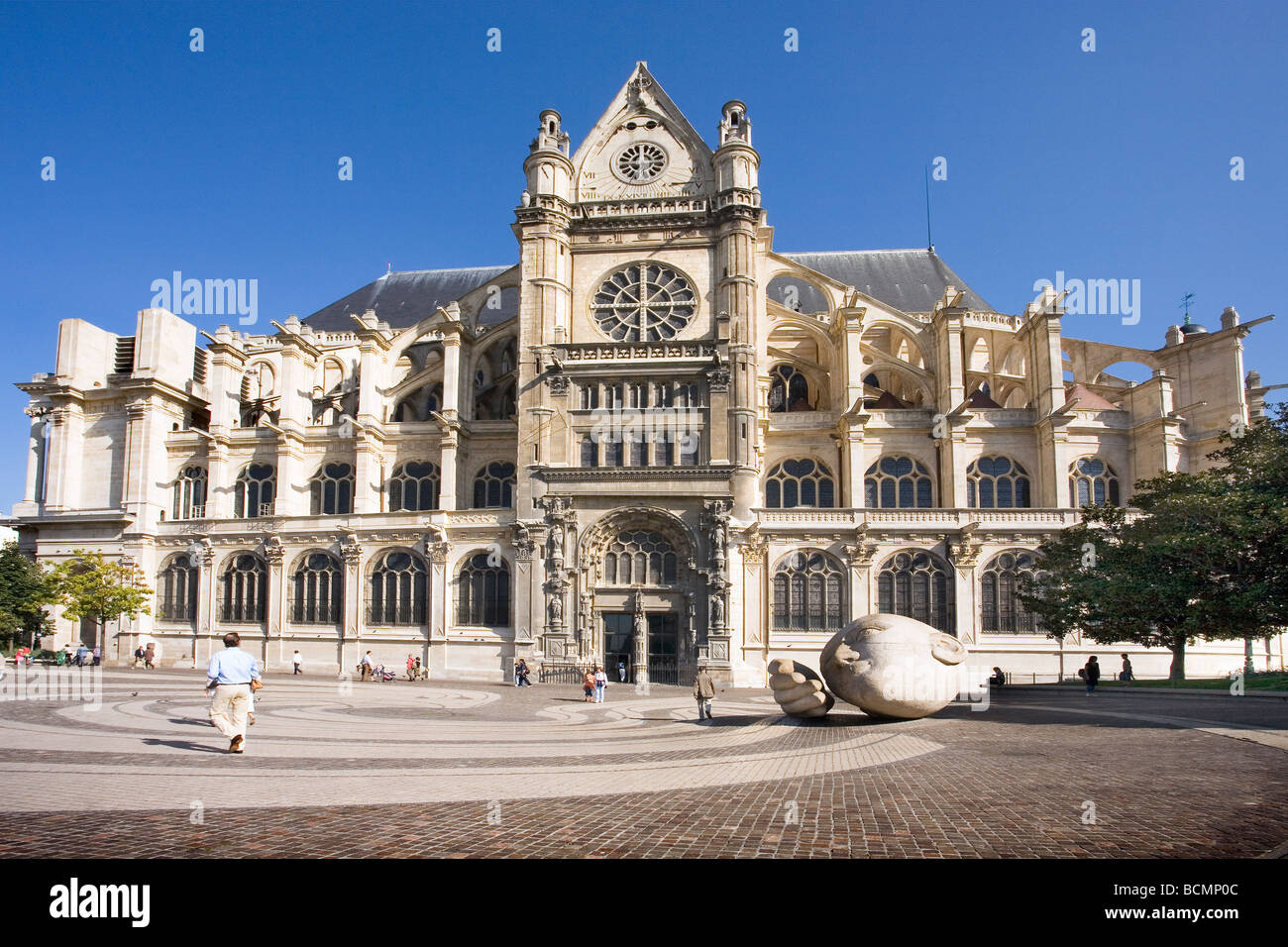St Eustache à l'Ecoute, Paris, France Banque D'Images