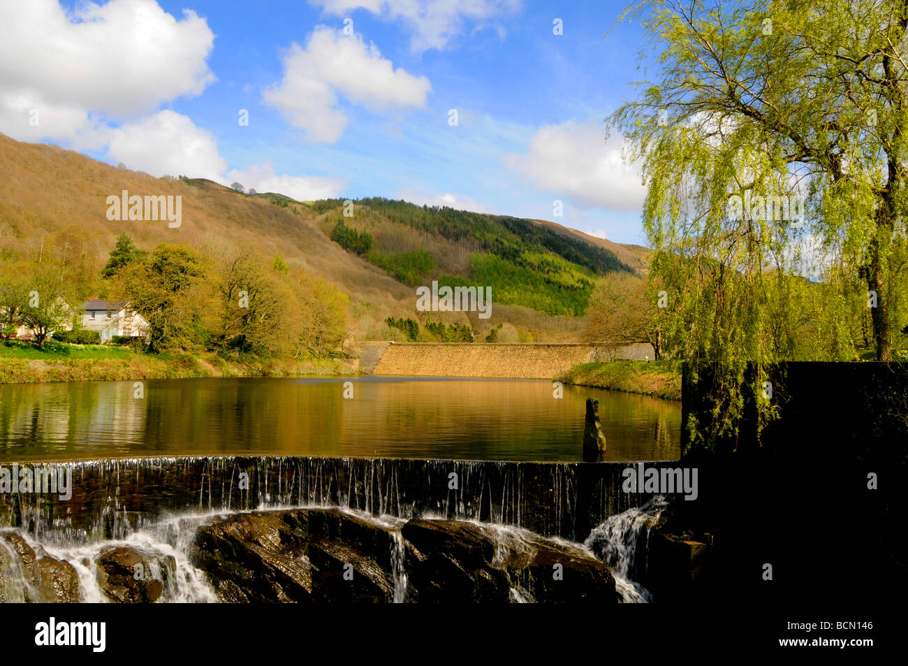 Belle incroyable paysage gallois, rock, de pierre, d'origine humaine Banque D'Images