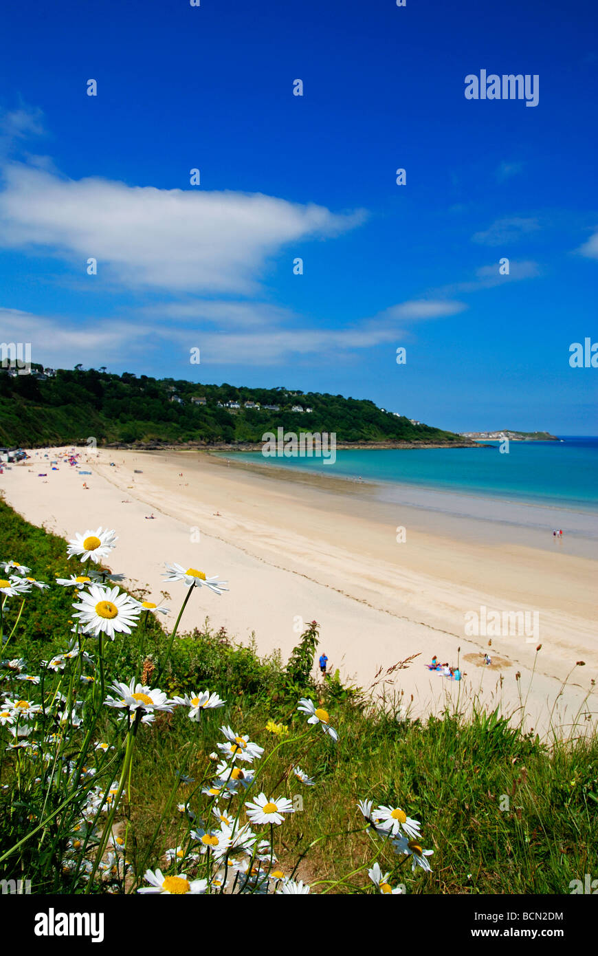 Carbis Bay près de st.ives à Cornwall, uk Banque D'Images