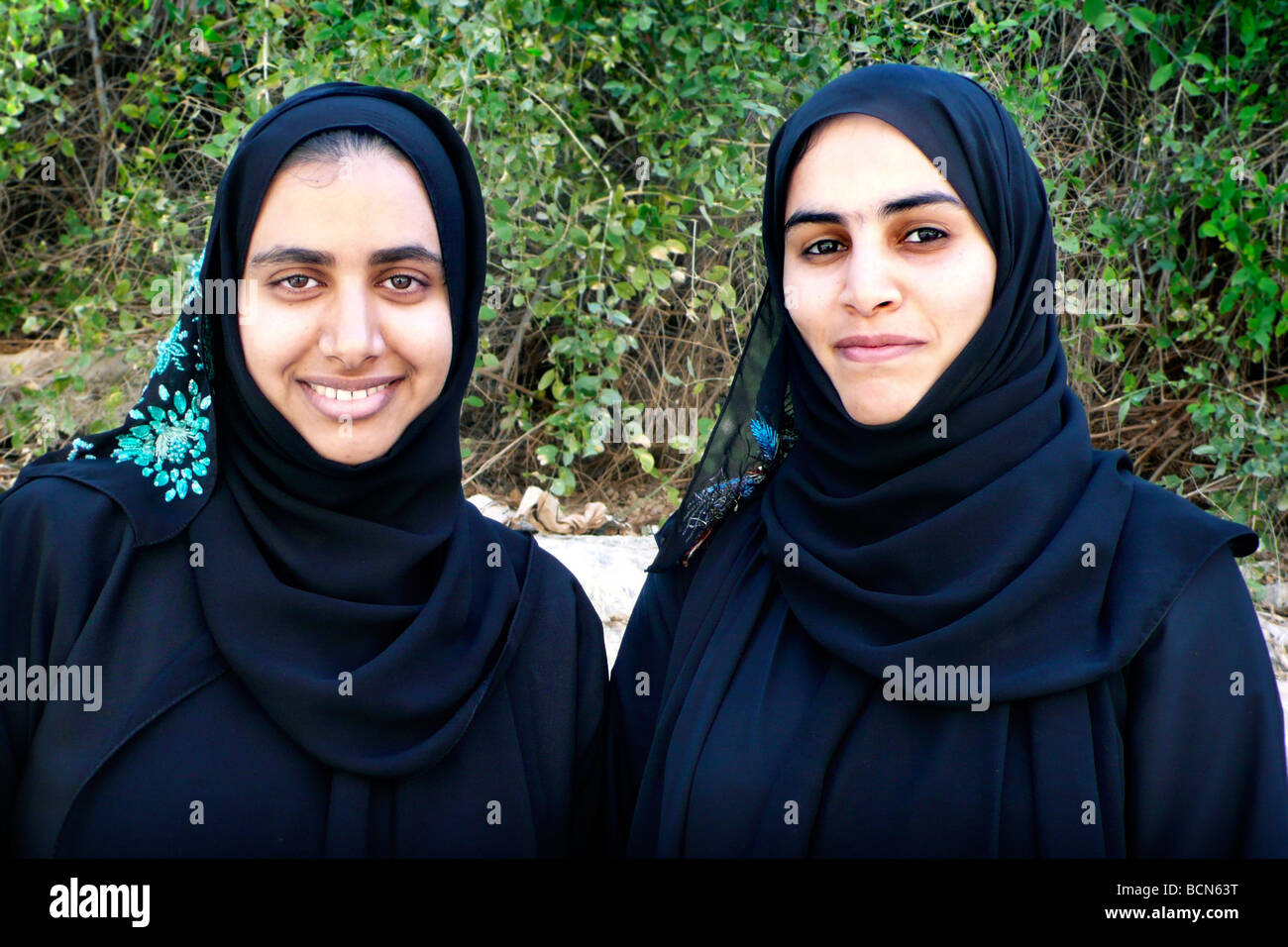 Oman wadi tiwi femmes portrait Banque D'Images