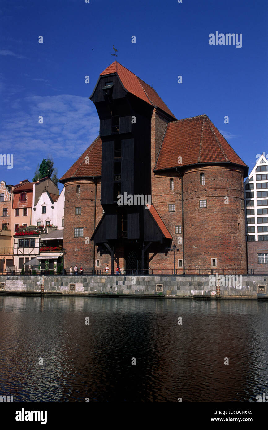 Pologne, Gdansk, grue Banque D'Images