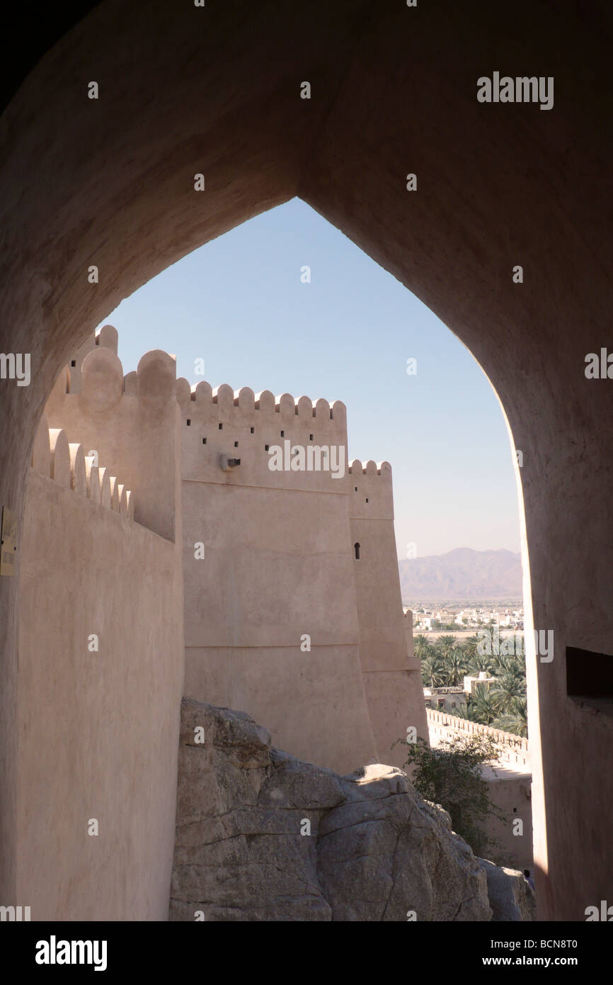 Oman nakhal fort Banque D'Images