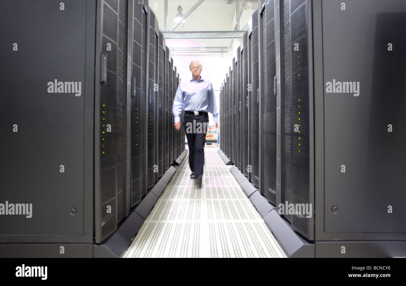 JUROPA supercalculateur Des chercheurs de toutes les disciplines font usage de superordinateurs afin de découvrir comment le climat est changin Banque D'Images