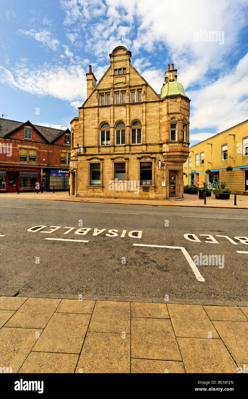 Hexham, regardant vers l'avant et la Banque HSBC Banque D'Images