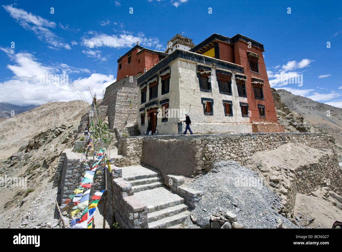 Namgyal Tsemo Gompa. Leh. Ladakh. L'Inde Banque D'Images