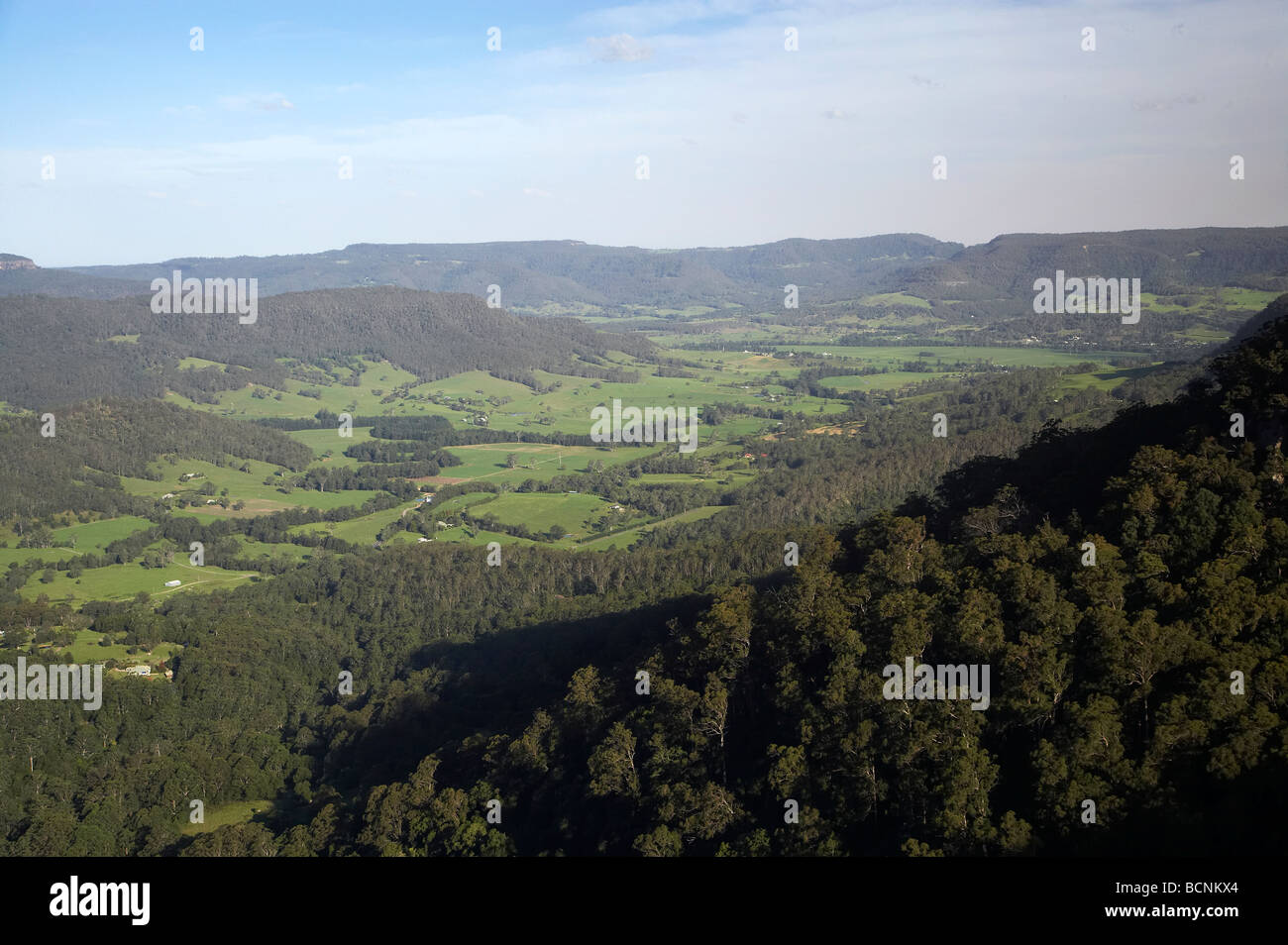 Vue sur la vallée de kangourou Manning Lookout Southern Highlands New South Wales Australie Banque D'Images