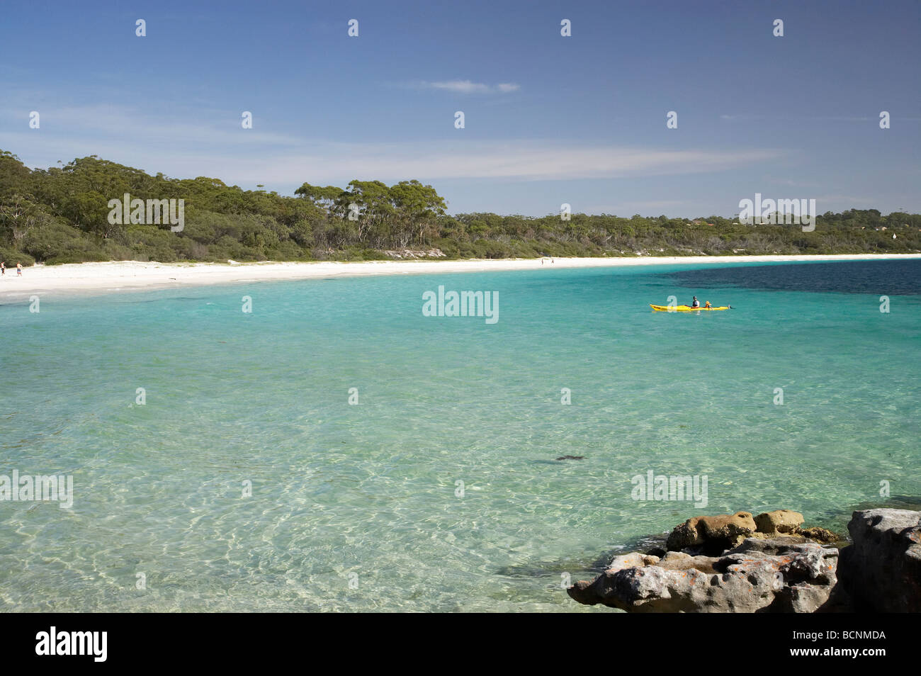 Green Patch Beach kayak Parc National Booderee Australie Territoire de Jervis Bay Banque D'Images