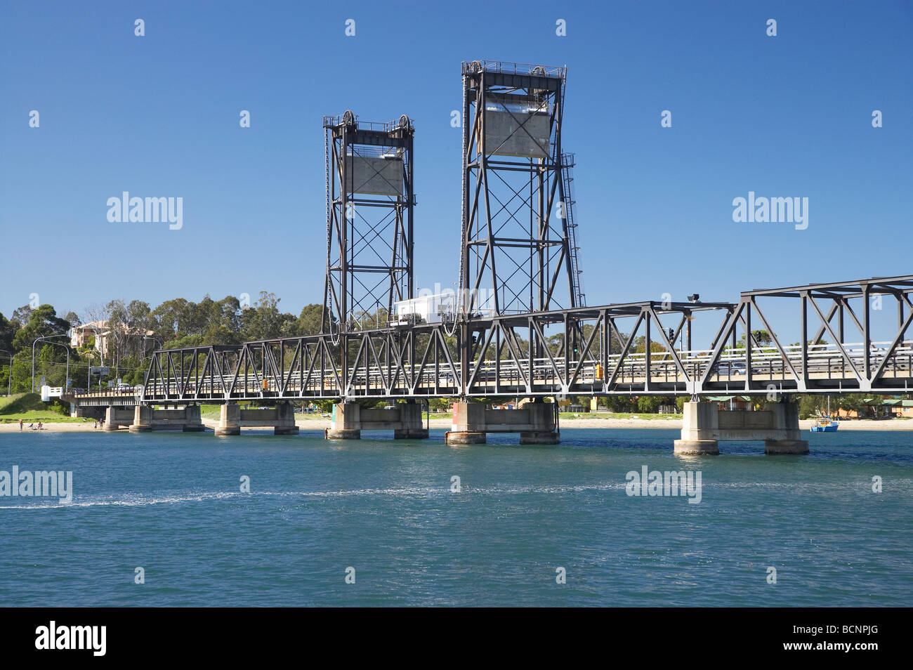 Clyde River Bridge Batemans Bay Le sud de la Nouvelle-Galles du Sud Australie Banque D'Images