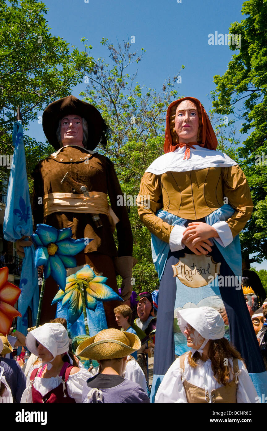 Saint Jean défilé sur la rue Sherbrooke à Montréal Canada Photo Stock -  Alamy
