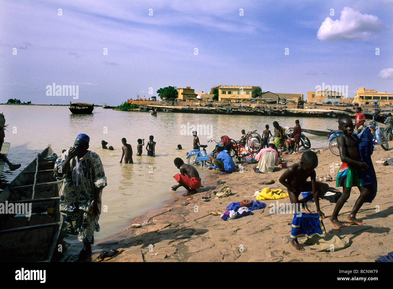 mopti au Mali Banque D'Images