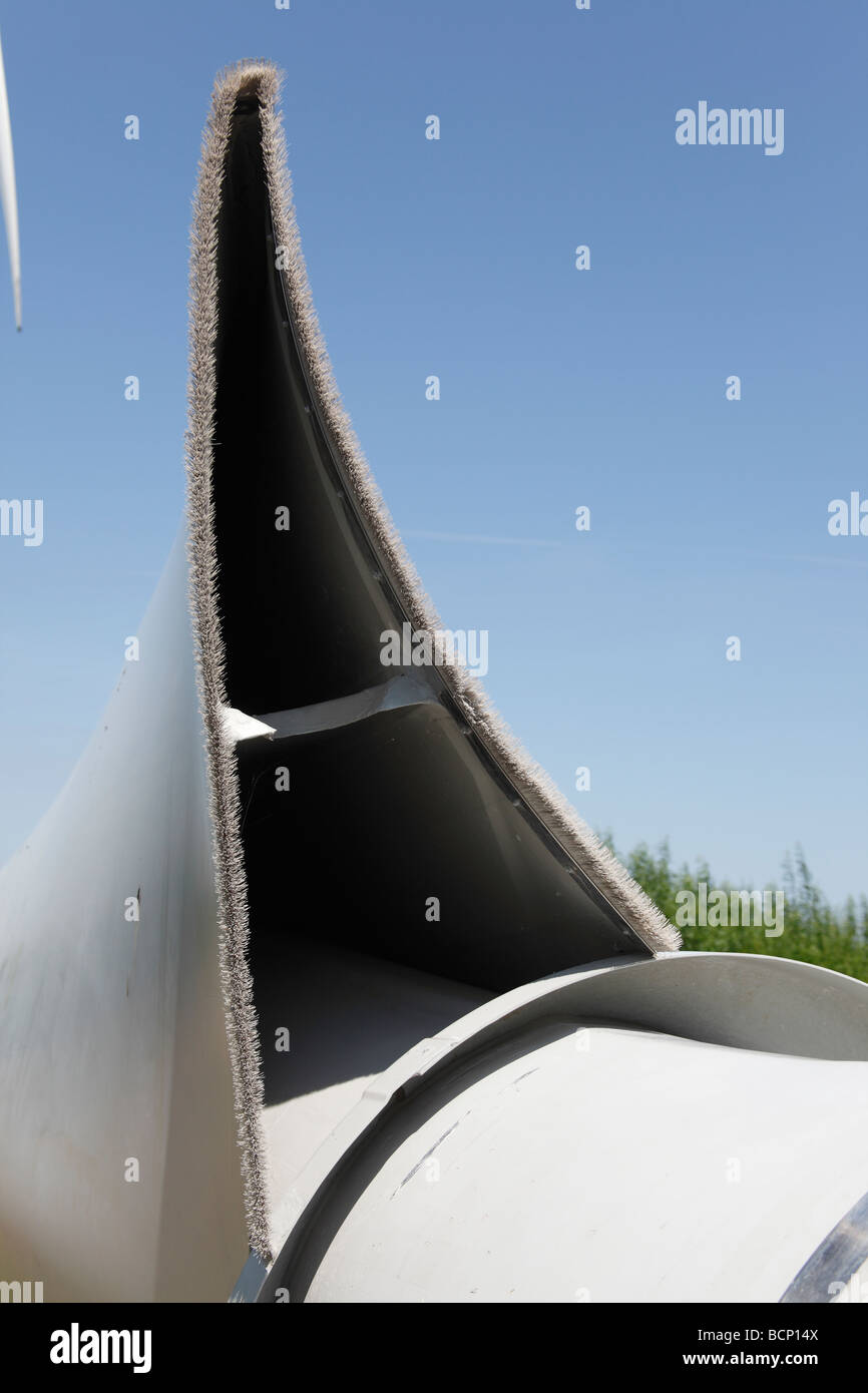 Base de pale de turbine éolienne Banque D'Images