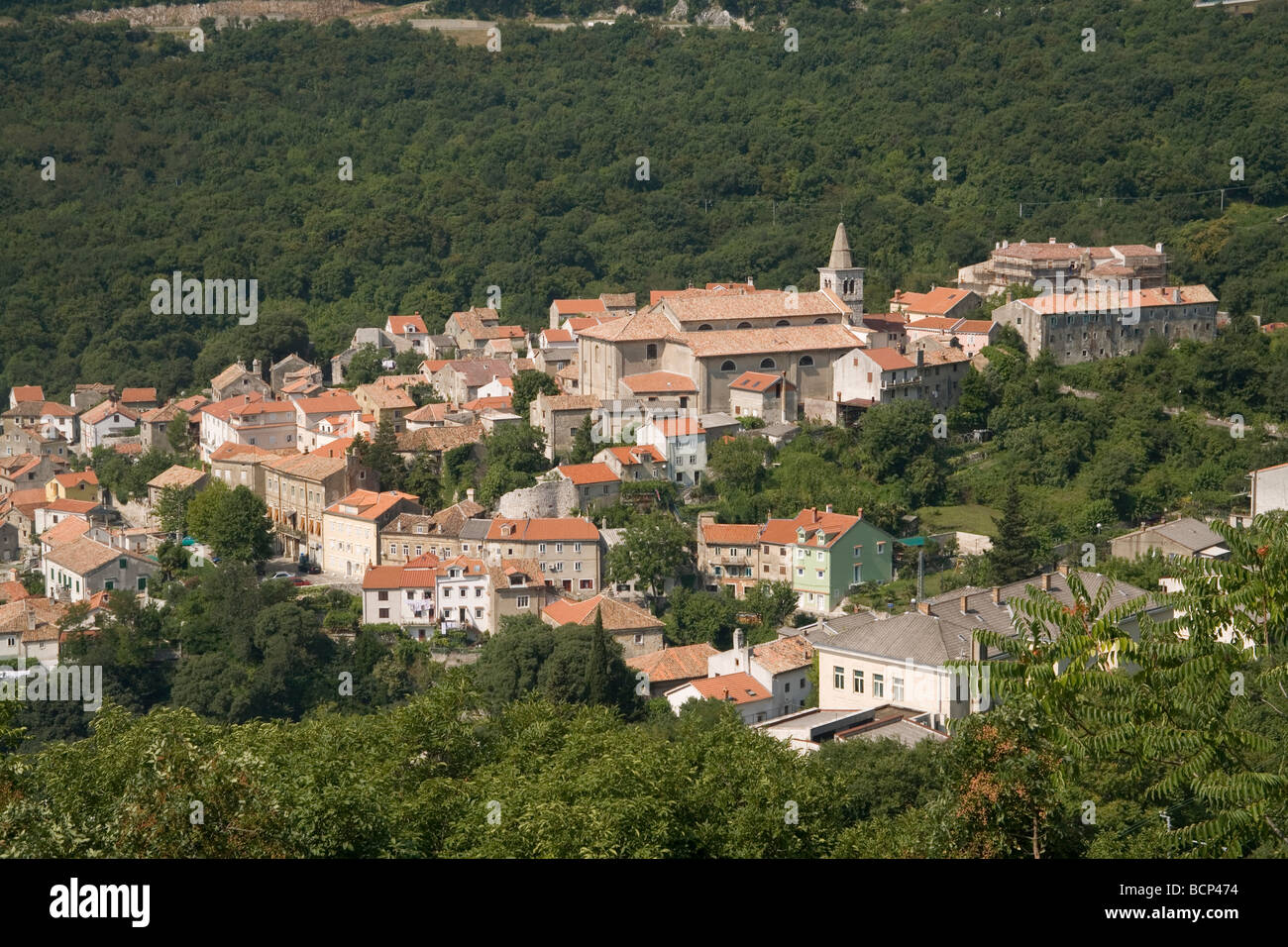 Croatie Bakar vieille ville près de Rijeka Banque D'Images