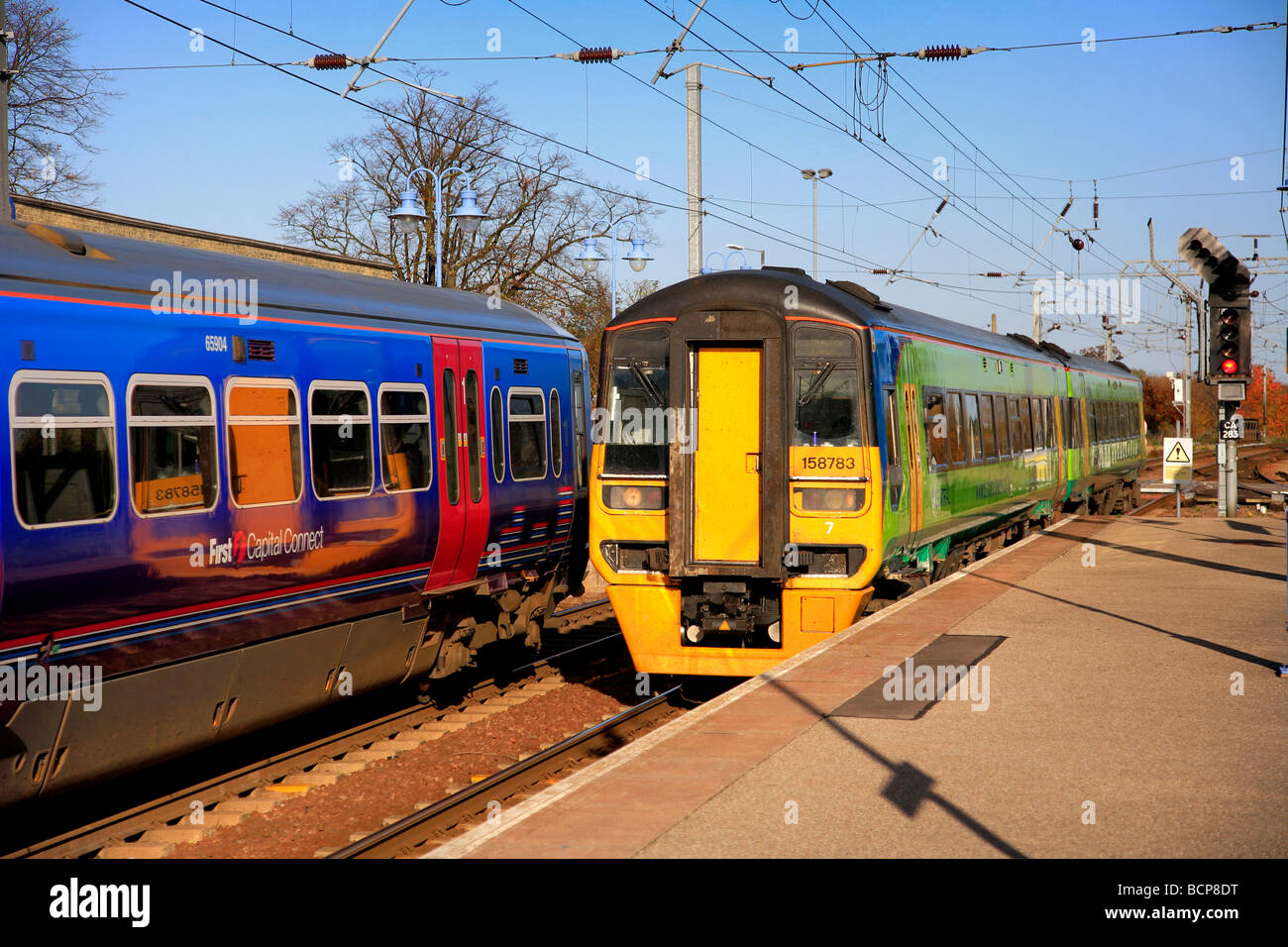 158783 Trains centrale diesel Train Grande Vitesse de l'unité de la ville d'Ely Cambridgeshire England UK Banque D'Images