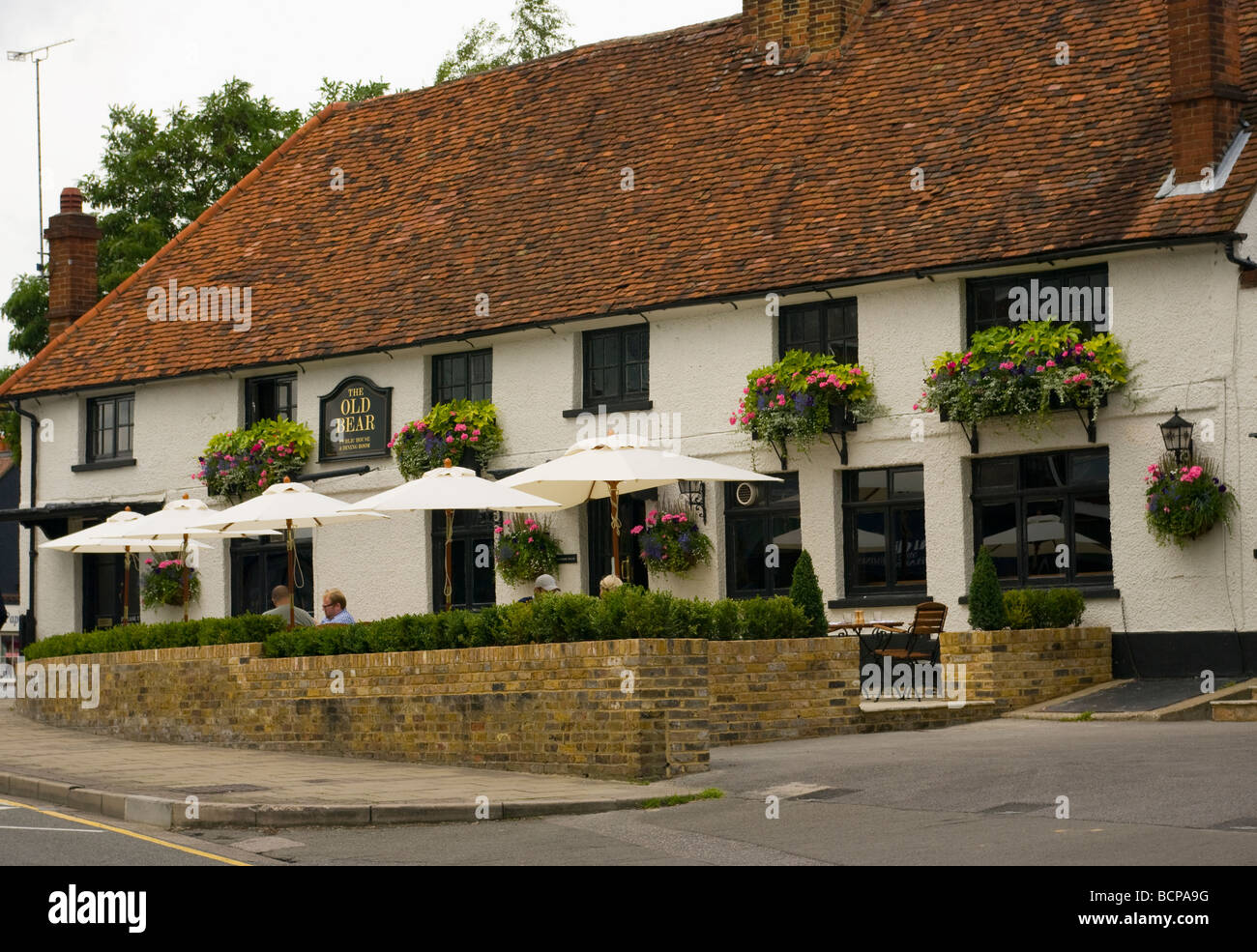 Le vieux Bear Pub Cobham Surrey England Banque D'Images
