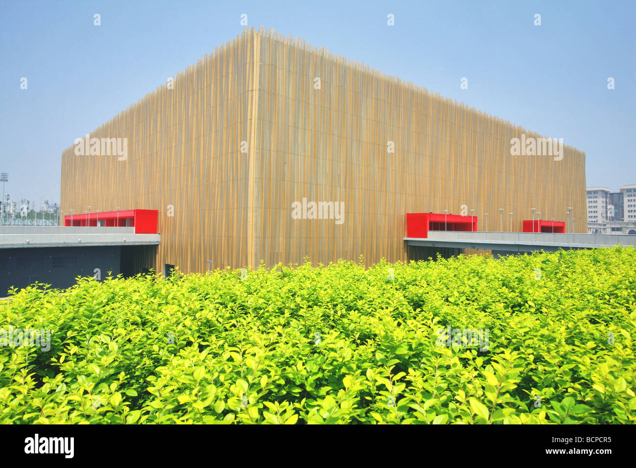 Salle de basket-ball des Jeux Olympiques de Beijing, Beijing, Chine Banque D'Images