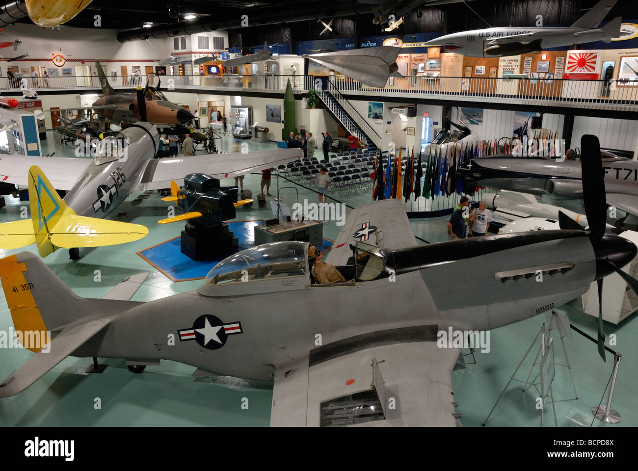 Intérieur de l'avion au Musée de l'armement Base Aérienne d'Eglin en Floride Banque D'Images