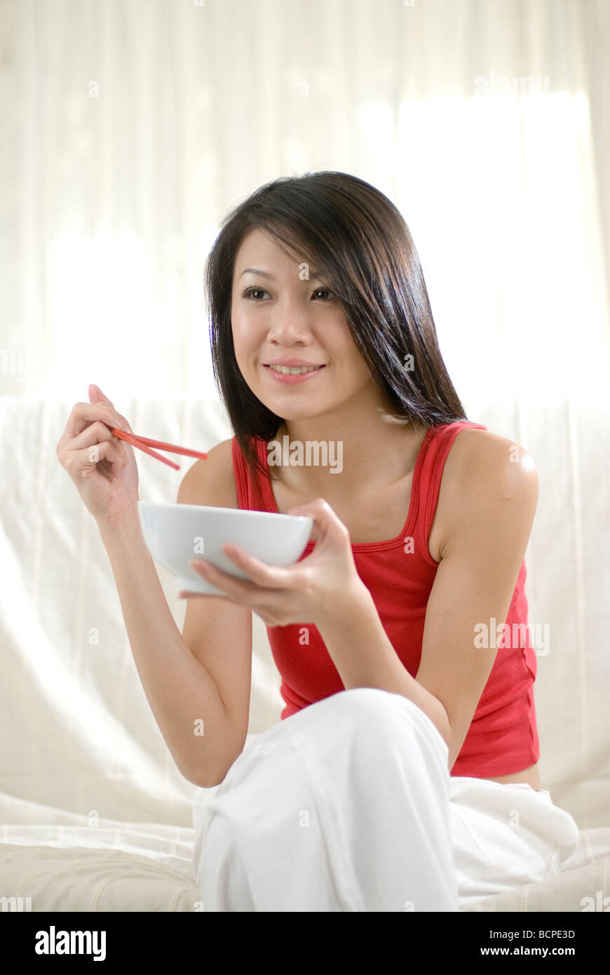 Style de fille asiatique unique shoot Banque D'Images