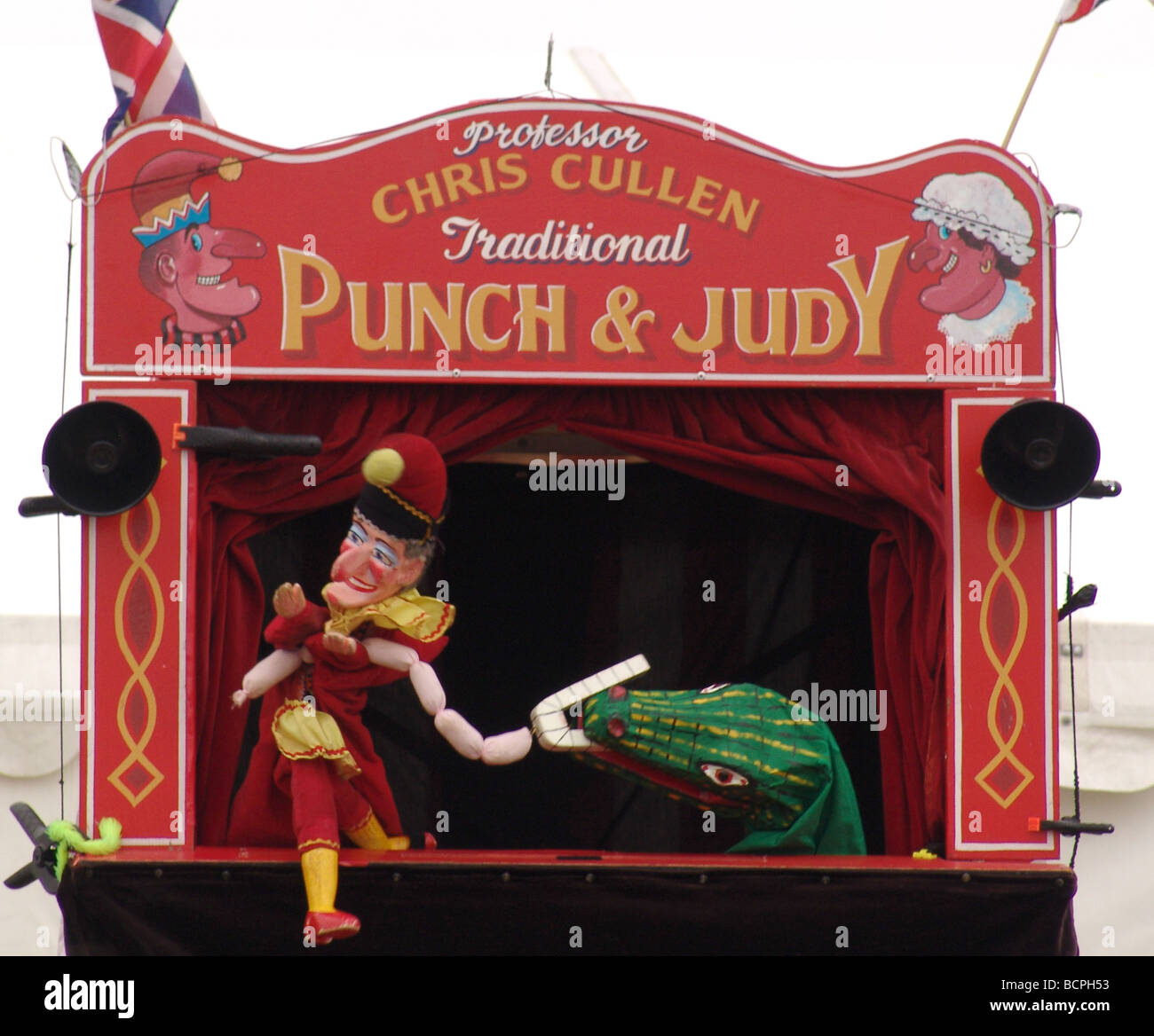 Punch et Judy show Banque D'Images