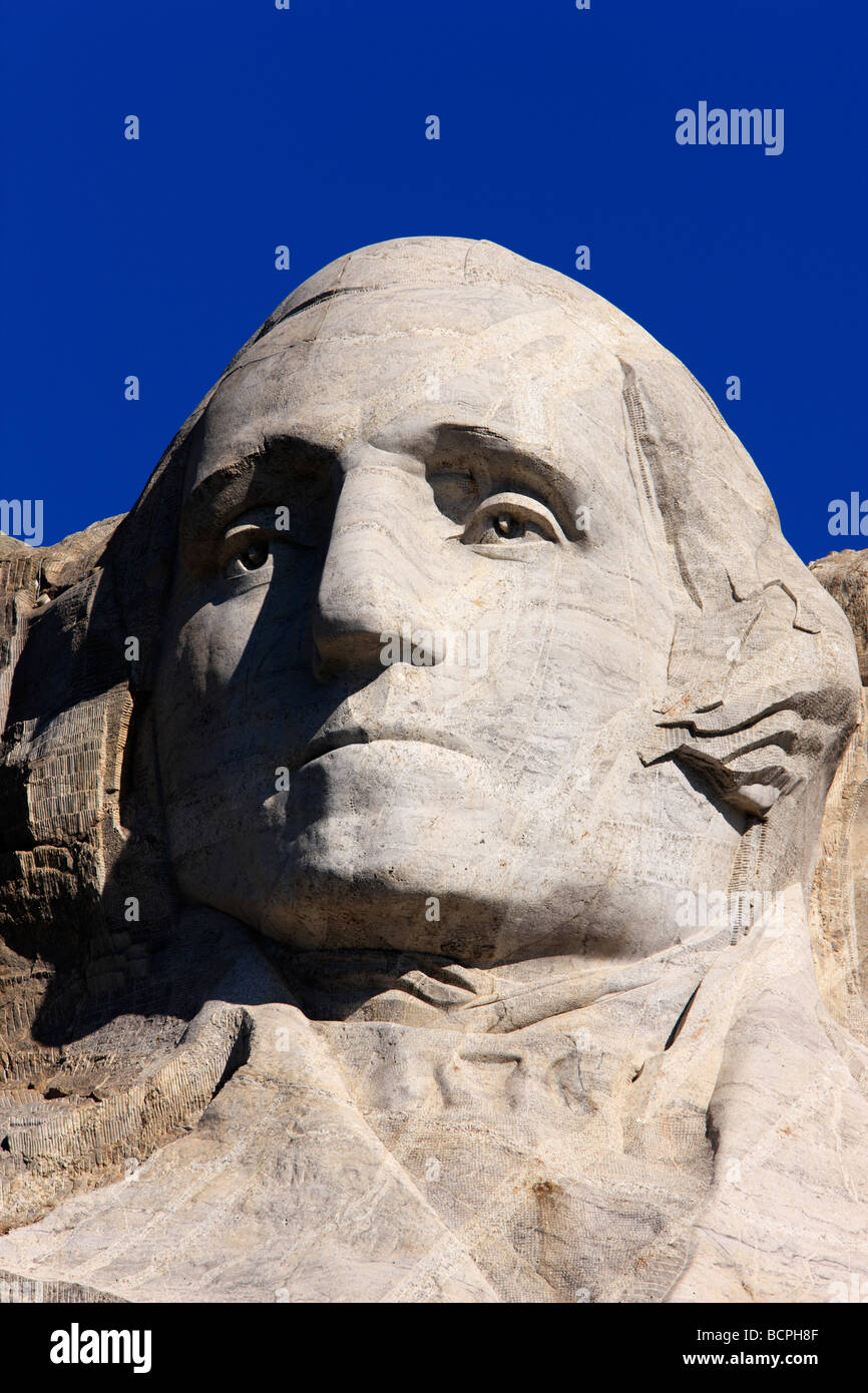 Le mont Rushmore - George Washington Banque D'Images