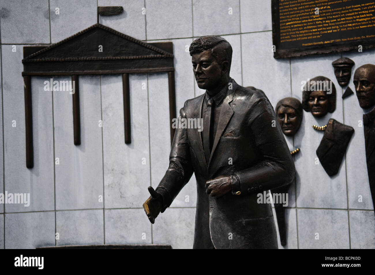 John F Kennedy Memorial à New Ross, dans le comté de Wexford, en Irlande. Banque D'Images