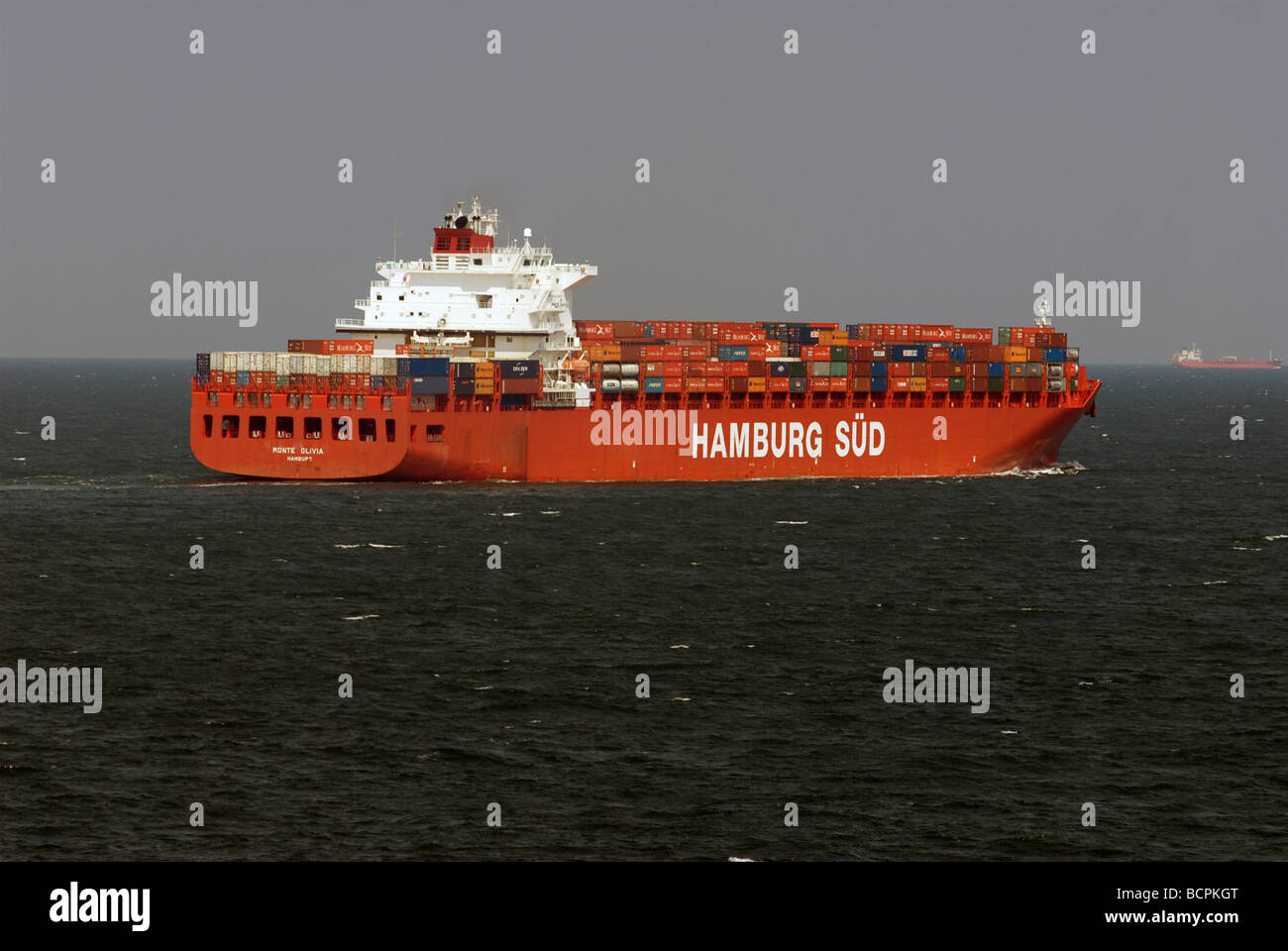 Monte Olivia container ship Banque D'Images