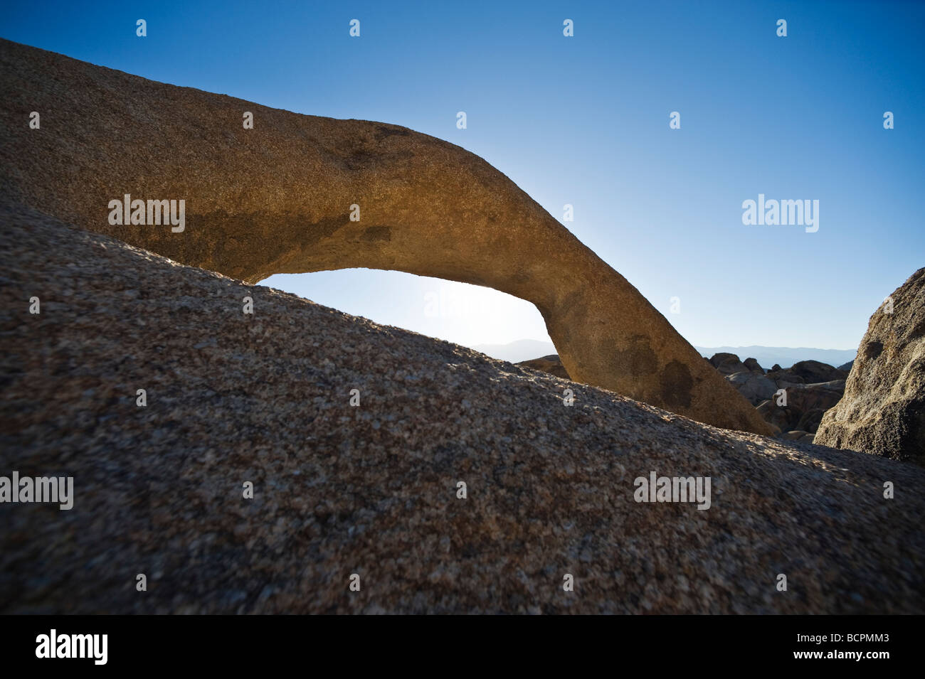 Voûte en pierre naturelle Mobuis, Alabama Hills, Californie Banque D'Images