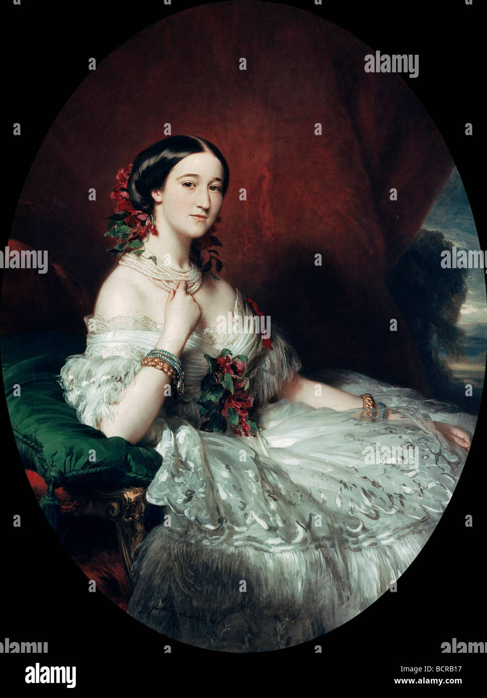 La duchesse de Berwick et Alba par Franz Xaver Winterhalter, 1805-1873, l'Espagne, Madrid, collection du duc de Berwick et Alba Banque D'Images