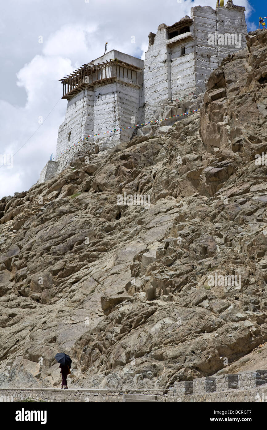 Namgyal Tsemo Gompa. Leh. Ladakh. L'Inde Banque D'Images