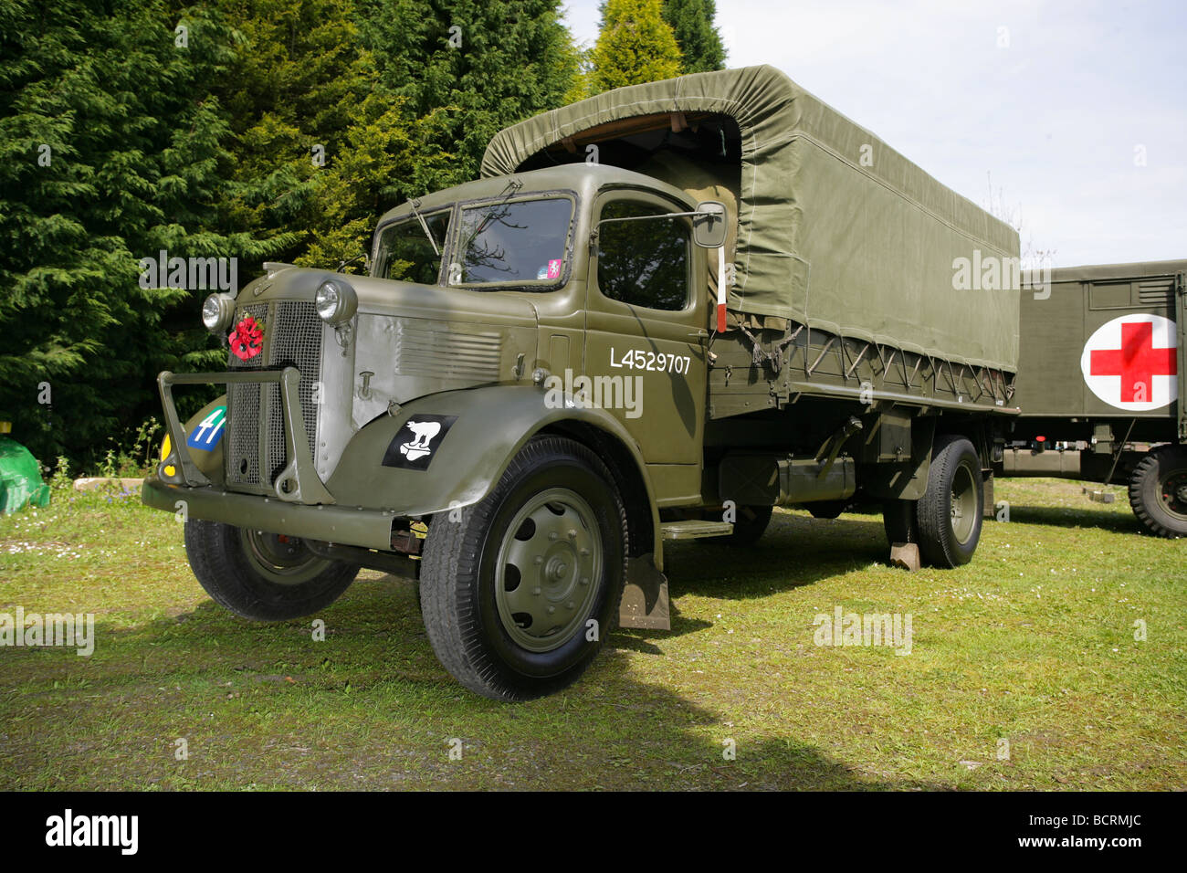 La Seconde Guerre mondiale, 2 véhicule militaire britannique Banque D'Images
